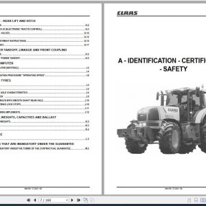 Claas Tractor Atles 926 936 946 Use and Maintenance Manual 2