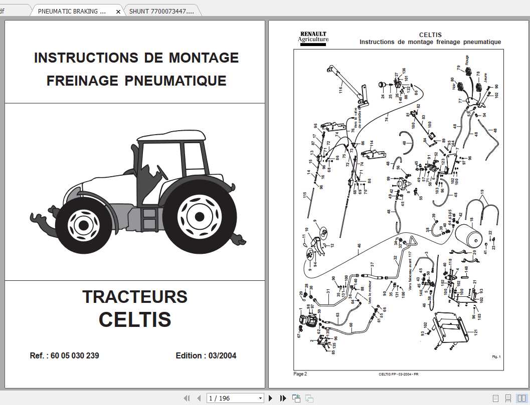 Claas Tractor CELTIS Fitting Instruction FR DE EN RU 1