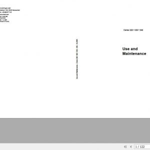 Claas Tractor CERES 326 336 346 Use and Maintenance Manual 1