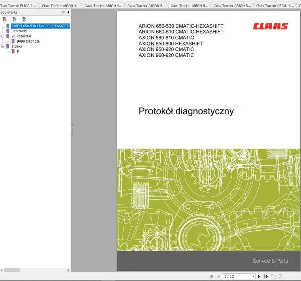 Claas Tractor Diagnostics Protocols 2