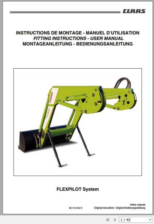 Claas Tractor FLEXPilot System Operators Manual FR DE EN RU 1