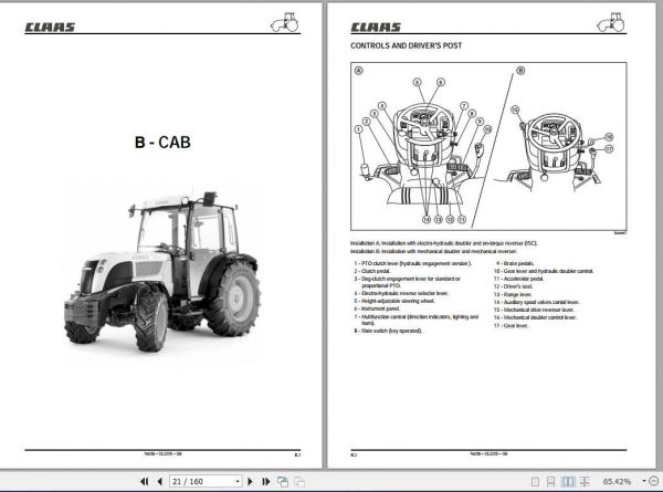 Claas Tractor NECTIS 227 237 247 257 267 Operators Manual 1