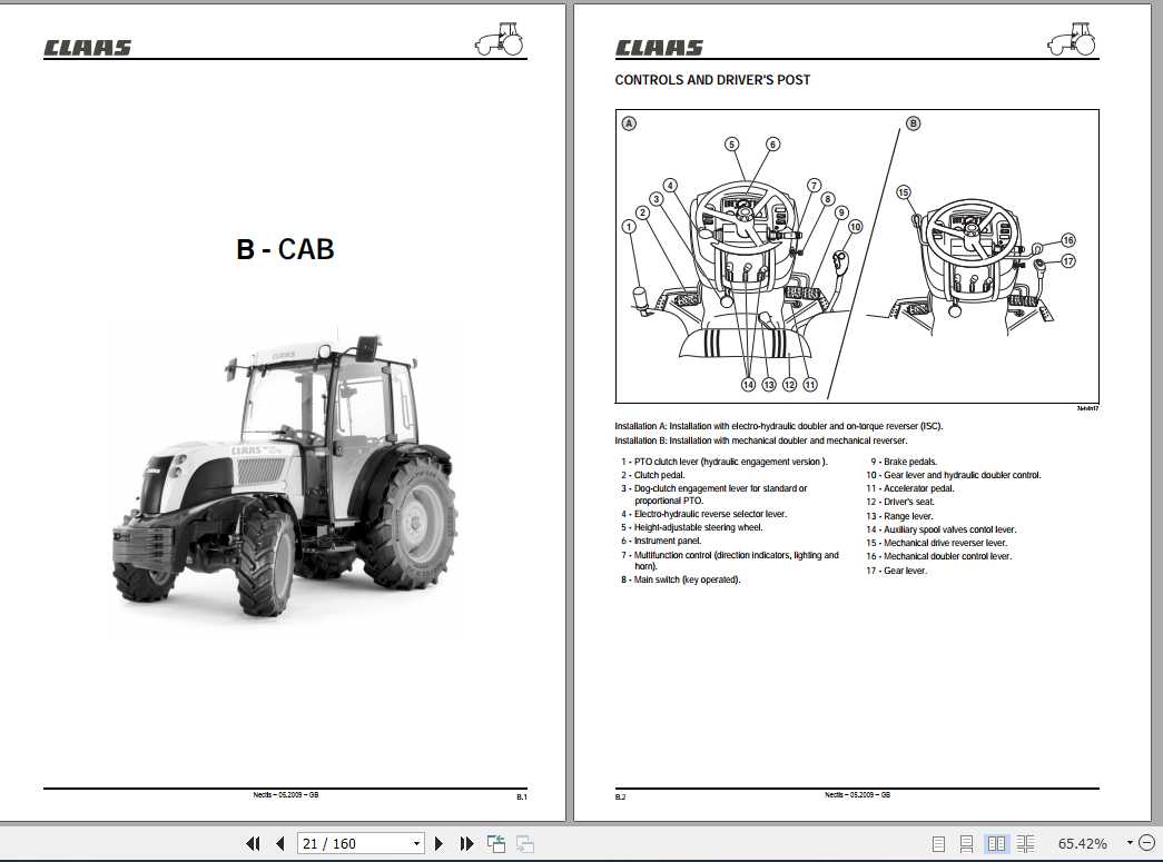 Claas Tractor NECTIS 227 237 247 257 267 Operators Manual 1
