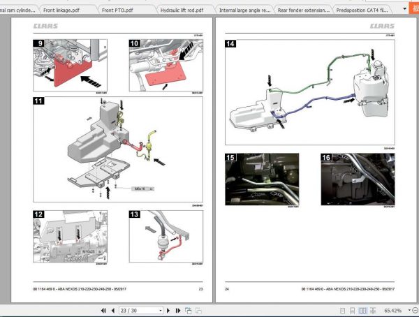 Claas Tractor NEXOS 210 220 230 240 250 Fitting Instruction 3