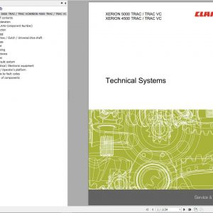 Claas Tractor XERION 4500 TRAC VC 5000 TRAC VC Hydraulic Electric System 1