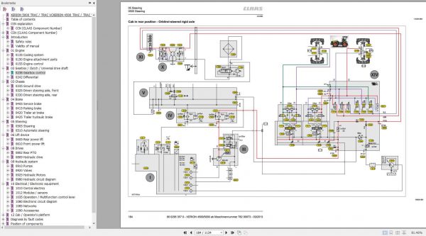 Claas Tractor XERION 4500 TRAC VC 5000 TRAC VC Hydraulic Electric System 2