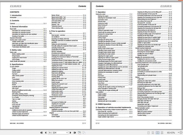 Claas Tractor Xerion 3300 Operators Manual 2