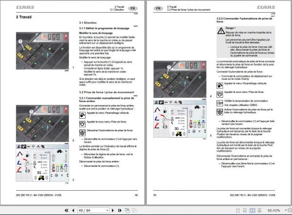 Claas Tractor Xerion 3800 Xerion 3300 Operators Manual 3