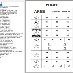 Claas Tractors ARES 507 607 Repair Manual 1