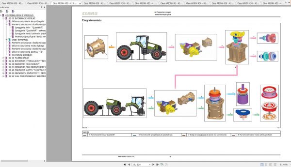 Claas Tractors ARION 430 410 Naprawa PL Repair Manual 1