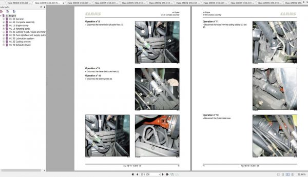 Claas Tractors ARION 430 410 Reparation EN Repair Manual 1