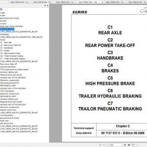 Claas Tractors ARION 640 510 Diagnostics EN Repair Manual 1