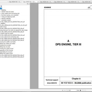 Claas Tractors ARION 640 510 Reparation EN Repair Manual 1