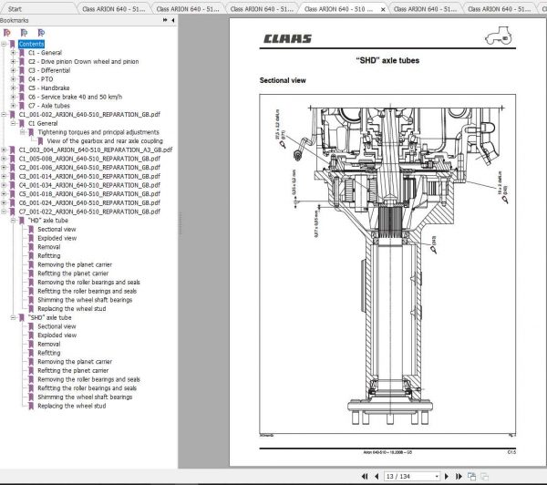 Claas Tractors ARION 640 510 Reparation EN Repair Manual 2