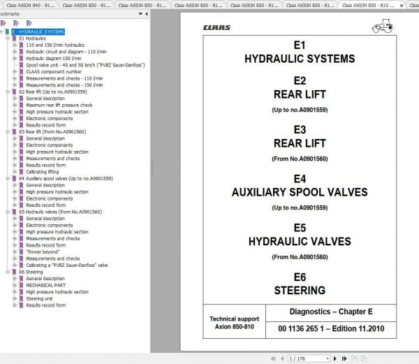 Claas Tractors ARION 850 810 Diagnostics EN Repair Manual 2