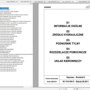 Claas Tractors ARION 850 810 Naprawa PL Repair Manual 1