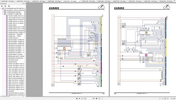Claas Tractors AXION 850 810 Diagnostics Repair Manual PL 2