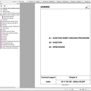 Claas Tractors CELTIS 406 Reparation Repair Manuals 1