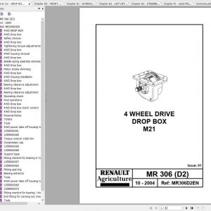 Claas Tractors CERES MR306 Repair Manuals 1