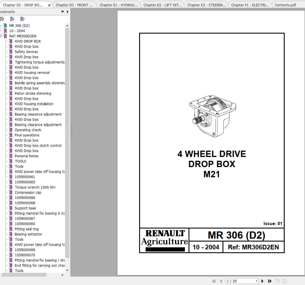 Claas Tractors CERES MR306 Repair Manuals 1