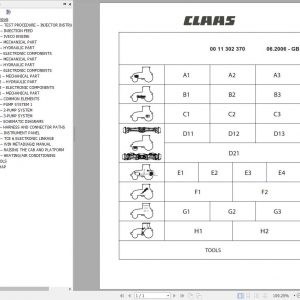 Claas Tractors NECTIS 207 Repair Manuals 1