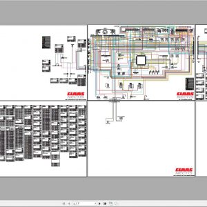 Claas Tractors NECTIS Wiring Harness Schematic 1