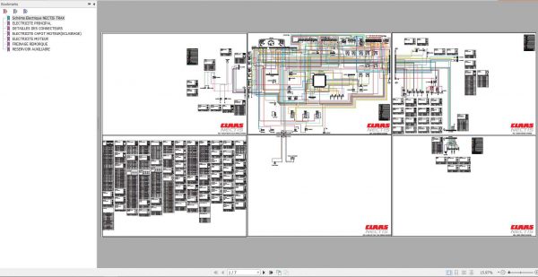 Claas Tractors NECTIS Wiring Harness Schematic 1