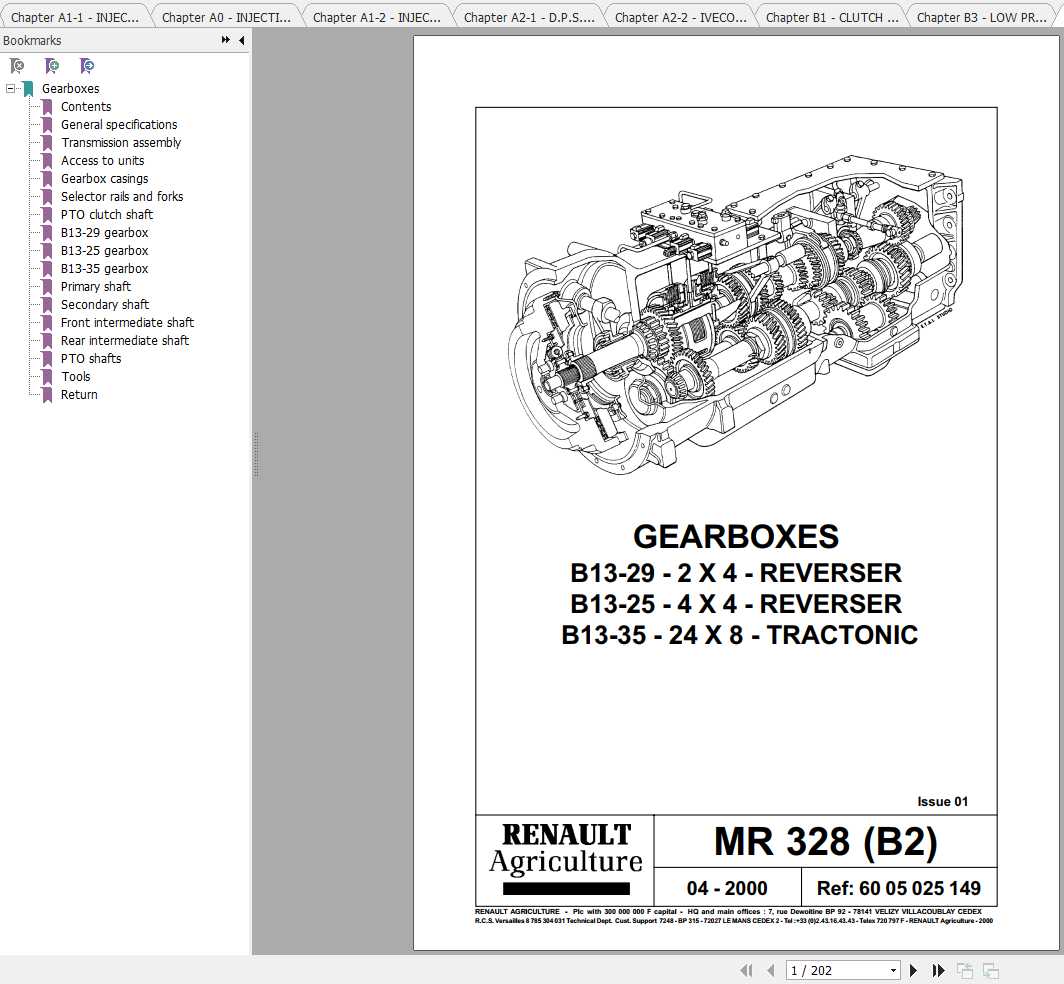 Claas Tractors TEMIS MR328 Repair Manuals 2