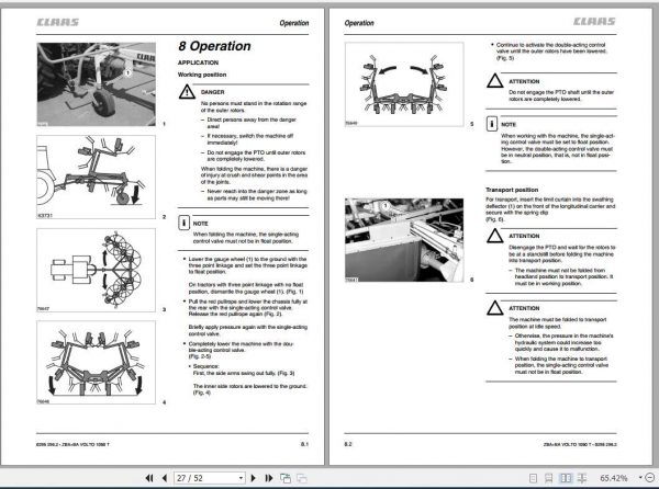 Claas Volto 1050 T Operators Manual 2