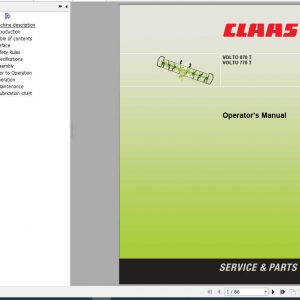 Claas Volto 870 T Volto 770 T Operators Manual 1