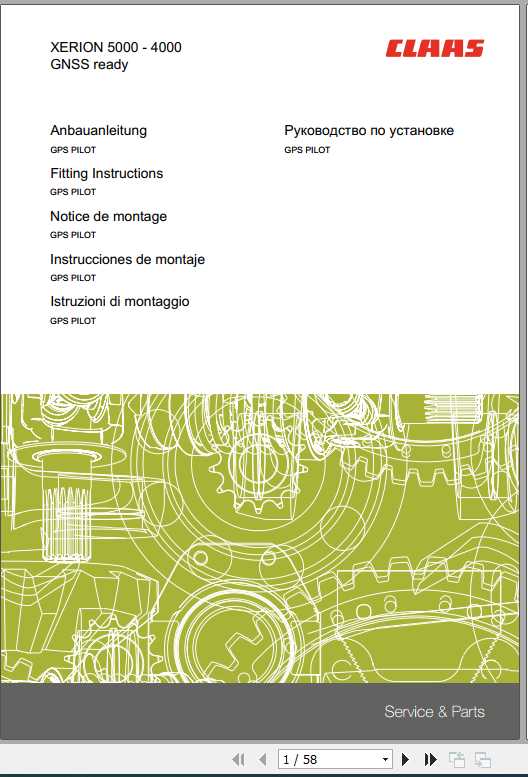 Claas XERION 5000 4000 GNSS ready Fitting Instruction 1