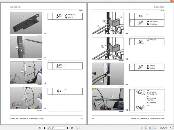 Claas XERION 5000 4500 5000 4000 Fitting Instruction 2