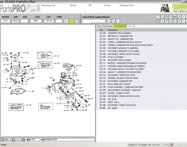 Clark ForkLift Parts Pro Plus v511 01.2021 Spare Parts Catalog 5
