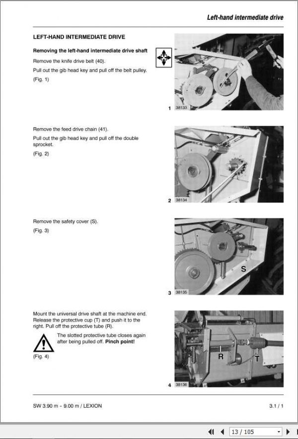 Class Combines CUTTERBAR 390m 900 m Lexion Repair Manual 2