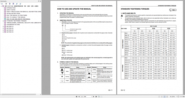DEUTZ FAHR AGROTRON 80 90 100 105 MK3 Workshop Manual 2