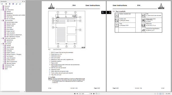 DEUTZ FAHR ENGINES 914 Workshop Manual 2