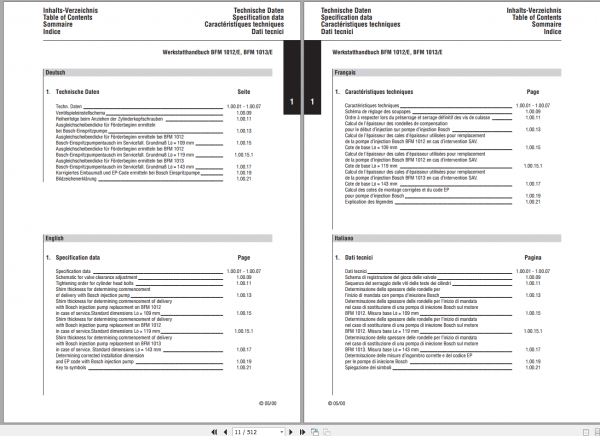 DEUTZ FAHR ENGINES BFM 1012 1013 Workshop Manual 2