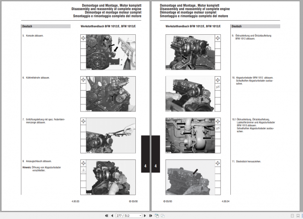 DEUTZ FAHR ENGINES BFM 1012 1013 Workshop Manual 4