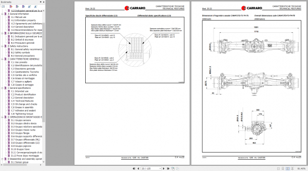 DEUTZ FAHR FRONT AXLE FOR AGROTRON 120 130 Repair Manual 2