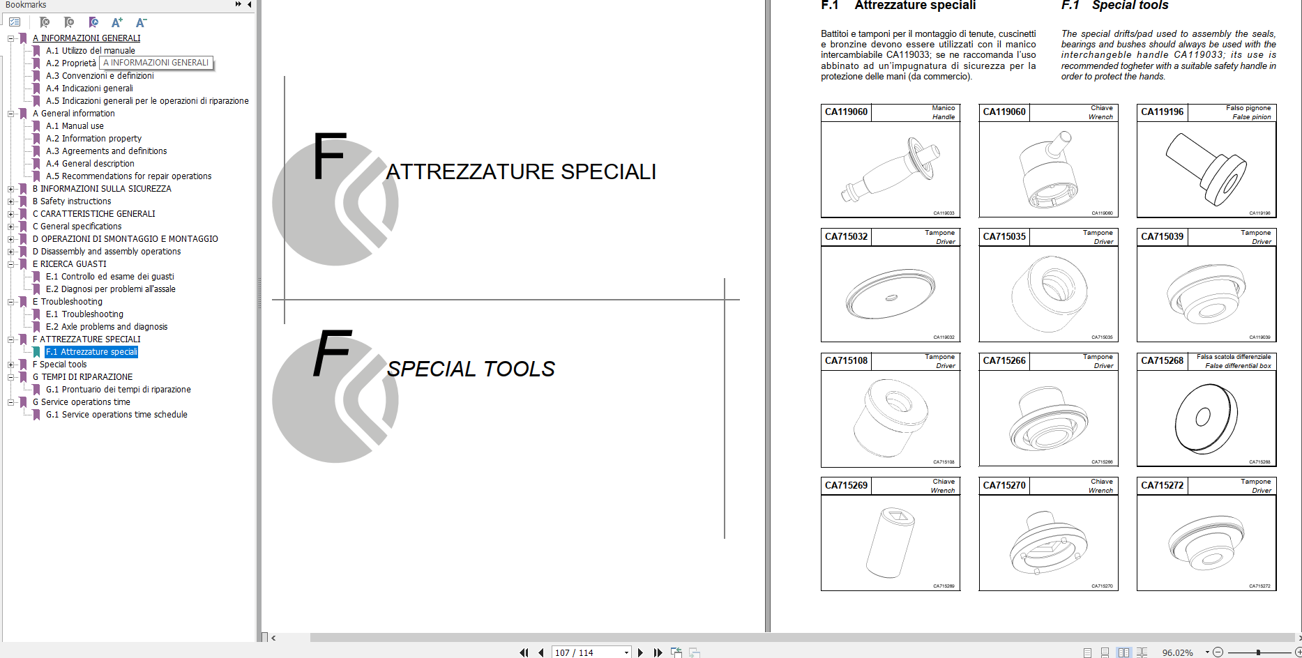 DEUTZ FAHR FRONT AXLE FOR AGROTRON 210 265 Repair Manual 4