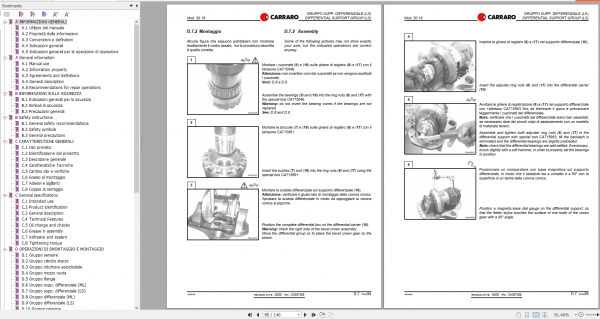 DEUTZ FAHR FRONT AXLE FOR AGROTRON K 90 100 110 120 Repair Manual 5