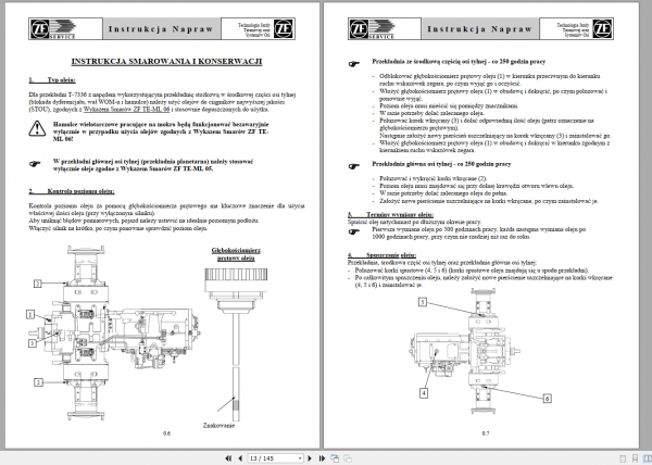 DEUTZ FAHR REAR AXLE T 7336 Workshop Manual 2