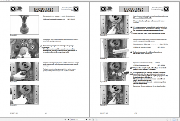 DEUTZ FAHR TRANSMISSION ECCOM 1.5 Workshop Manual Poland 1