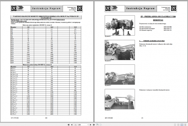 DEUTZ FAHR TRANSMISSION T 7336 PS Workshop Manual Poland 2