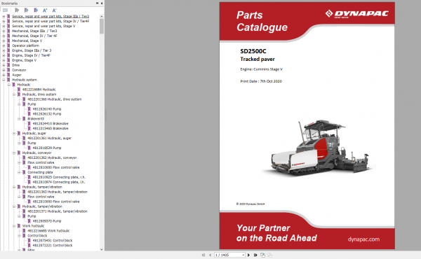 Dynapac Heavy Equipment 28.3 GB Part Catalog Full DVD 2 1