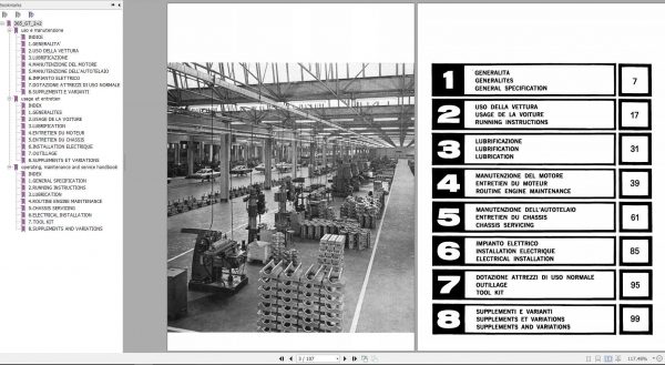 Ferrari 365 GT22 Operating Maintenance and Service Handbook 2