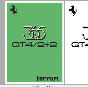 Ferrari 365 GT4 22 Operating Maintenance and Service Handbook 1