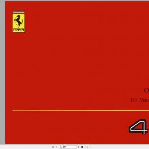 Ferrari 456M GTGTA Owners Manual 2003 USA 1