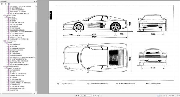Ferrari 512 TR Testarossa Technical Manual 2