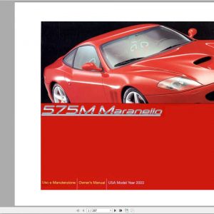 Ferrari 575M Maranello Owners Manual 2003 1